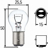 Лампа P21/5W 24V  8GD002078241